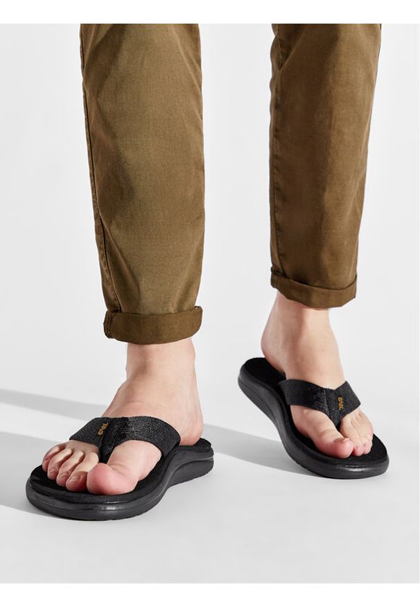 Teva Japonki Voya Flip 1019050 Czarny. Kolor: czarny. Materiał: materiał