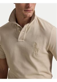 Polo Ralph Lauren Polo 710938137011 Beżowy Slim Fit. Typ kołnierza: polo. Kolor: beżowy. Materiał: bawełna