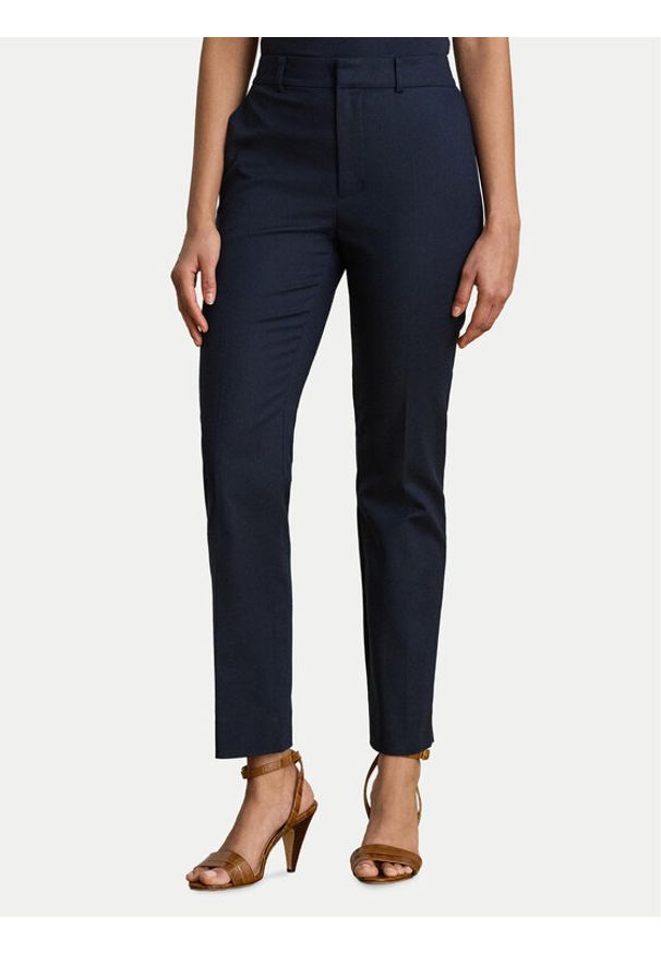 Lauren Ralph Lauren - LAUREN RALPH LAUREN Spodnie materiałowe 200P14610004 Granatowy Slim Fit. Kolor: niebieski. Materiał: bawełna