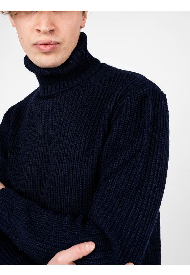 Xagon Man Sweter | A2208 1K 080G | Mężczyzna | Granatowy. Okazja: na co dzień. Typ kołnierza: golf. Kolor: niebieski. Materiał: akryl. Styl: casual
