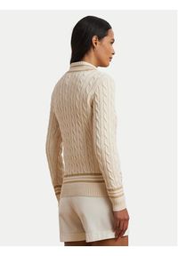 Lauren Ralph Lauren - LAUREN RALPH LAUREN Sweter 200963658001 Écru Relaxed Fit. Materiał: bawełna #3