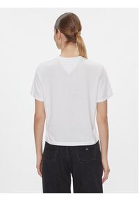 Tommy Jeans T-Shirt Badge DW0DW17391 Biały Boxy Fit. Kolor: biały. Materiał: syntetyk #3
