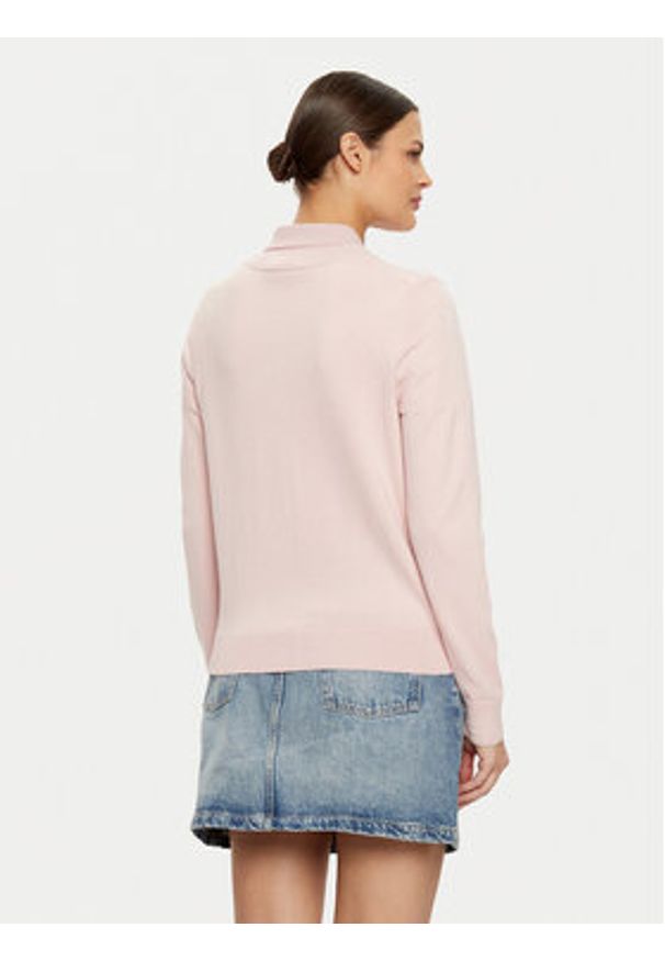 TOMMY HILFIGER - Tommy Hilfiger Kardigan WW0WW42370 Różowy Regular Fit. Kolor: różowy. Materiał: bawełna, syntetyk