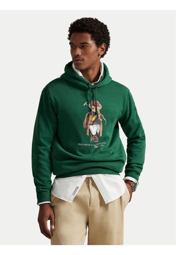 Polo Ralph Lauren Bluza 710B14628001 Zielony Regular Fit. Typ kołnierza: polo. Kolor: zielony. Materiał: bawełna
