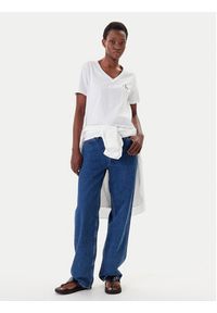 Calvin Klein Jeans Komplet 2 t-shirtów LV047C906G Biały Regular Fit. Kolor: biały. Materiał: bawełna #4