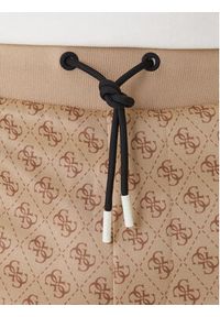 Guess Szorty sportowe Z4YD03 K7122 Beżowy Regular Fit. Kolor: beżowy. Materiał: syntetyk. Styl: sportowy #4