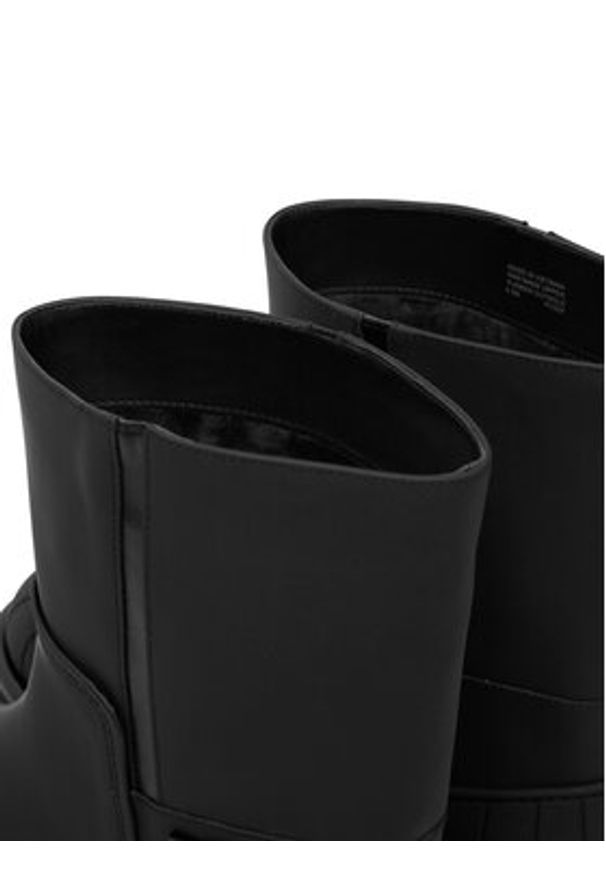 MICHAEL Michael Kors Botki Sydra 40F5SYFE5L Czarny. Kolor: czarny. Materiał: skóra