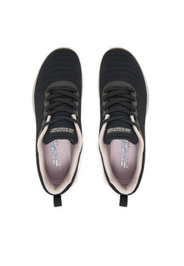 skechers - Skechers Sneakersy Bobs Moda Flex 117731/BLK Czarny. Kolor: czarny. Materiał: materiał
