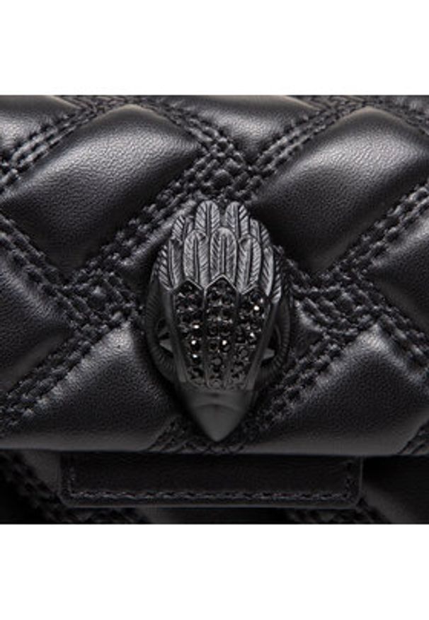 Kurt Geiger Torebka Mini Kensington 7376600109 Czarny. Kolor: czarny. Materiał: skórzane