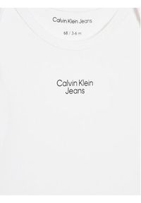 Calvin Klein Jeans Komplet 2 par body dziecięcych Stack Logo IN0IN00013 Kolorowy Regular Fit. Materiał: bawełna. Wzór: kolorowy #7