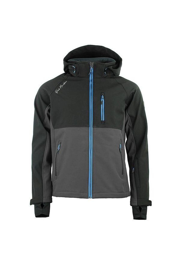 PEAK MOUNTAIN - Kurtka Peak Mountain Shoftshell. Kolor: wielokolorowy, szary, czarny. Sport: turystyka piesza, wspinaczka