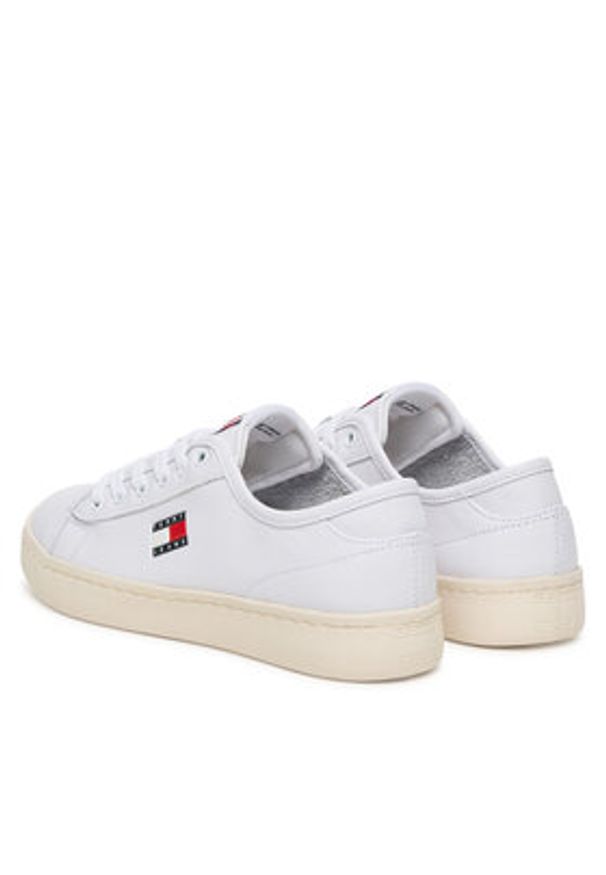 Tommy Jeans Tenisówki Tjw Lightweight Court EN0EN02875 Biały. Kolor: biały. Materiał: skóra