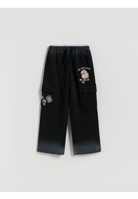 Reserved - Spodnie dresowe Pusheen - czarny. Kolor: czarny. Materiał: dresówka #1