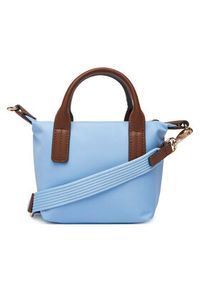 TOMMY HILFIGER - Tommy Hilfiger Torebka Popette Micro Tote AW0AW18368 Błękitny. Kolor: niebieski #3