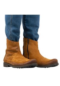 Olivier Buty męskie sztyblety skórzane 553KZ rude brązowe. Okazja: na co dzień. Zapięcie: zamek. Kolor: brązowy. Materiał: skóra. Styl: casual #6