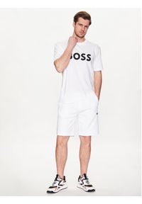 BOSS - Boss T-Shirt 50483774 Biały Relaxed Fit. Kolor: biały. Materiał: bawełna