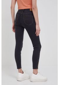 Lee jeansy SCARLETT HIGH ZIP WASHED BLACK damskie high waist. Stan: podwyższony. Kolor: szary #5