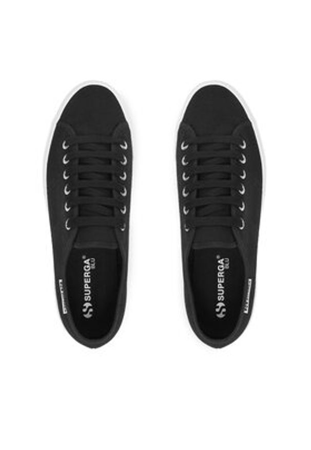 Superga Tenisówki Platform Leggera S2142ZW Czarny. Kolor: czarny. Materiał: materiał. Obcas: na platformie