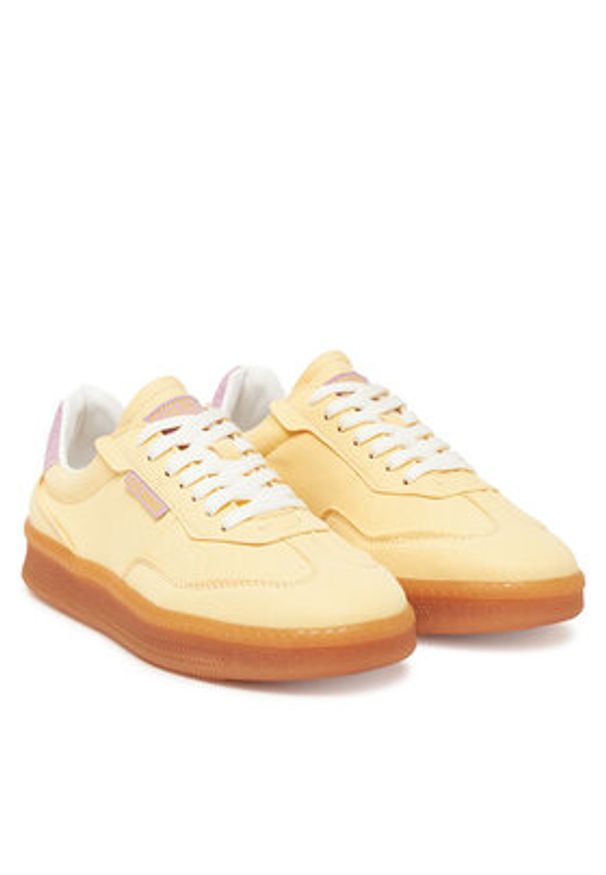 Steve Madden Sneakersy Euphoria SM11003591 Żółty. Kolor: żółty. Materiał: skóra
