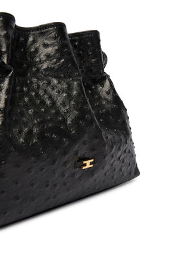 Elisabetta Franchi Torebka BS-52N-62E2-V790 Czarny. Kolor: czarny. Materiał: skórzane