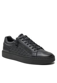 Calvin Klein Sneakersy Low Top Lace Up W/ Zip Mono HM0HM01496 Czarny. Kolor: czarny