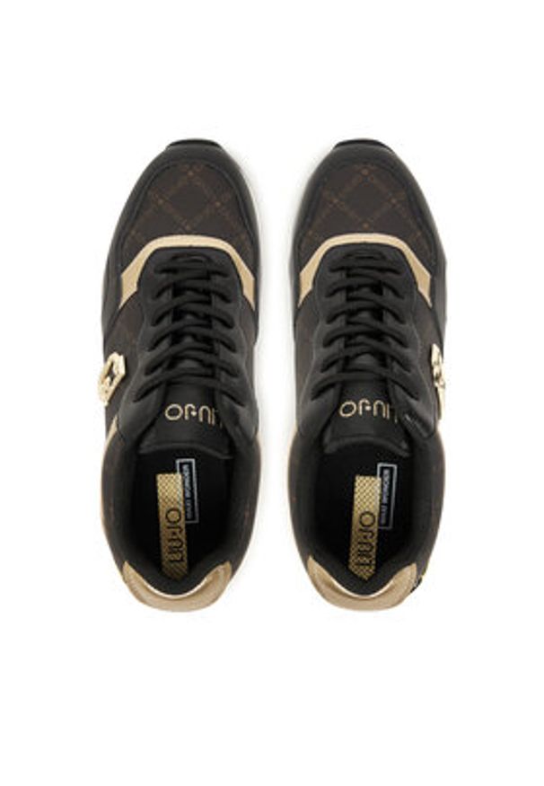 Liu Jo Sneakersy Maxi Wonder Low 02 BF5015 PX689 Czarny. Kolor: czarny. Materiał: skóra