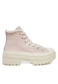 Converse Trampki Chuck Taylor All Star Lugged Heel Sherpa A09346C 662 Różowy. Kolor: różowy. Materiał: materiał