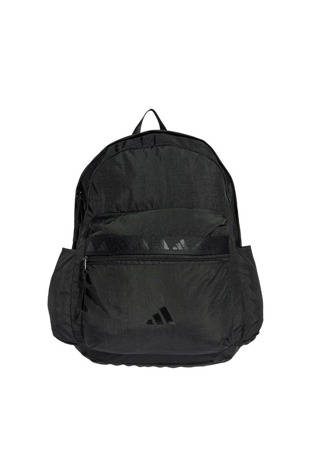 Adidas - Plecak adidas 3 Bar Logo. Kolor: czarny. Materiał: materiał. Wzór: gładki. Styl: sportowy