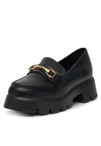 DeeZee Loafersy HXG2052-296A Czarny. Kolor: czarny. Materiał: skóra