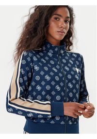 Guess Bluza V5YQ07 K0282 Granatowy Regular Fit. Kolor: niebieski. Materiał: syntetyk #4