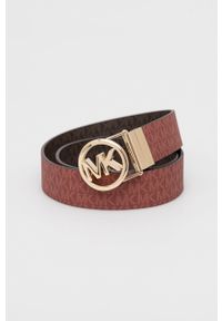 MICHAEL Michael Kors pasek dwustronny 551342 damski kolor czerwony. Kolor: czerwony #1
