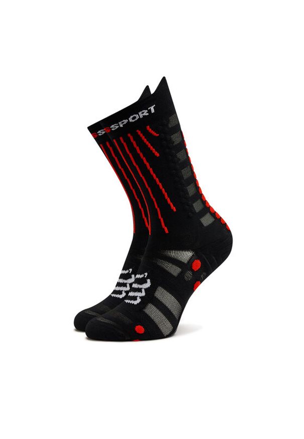 Compressport Skarpety długie Aero XU00054B Czarny. Kolor: czarny. Materiał: syntetyk