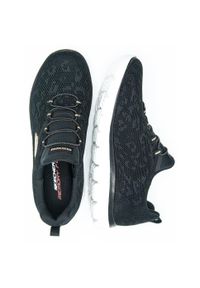 skechers - Buty do chodzenia damskie Skechers Summits Leopard Spor. Zapięcie: sznurówki. Kolor: czarny. Materiał: syntetyk, tkanina, materiał. Szerokość cholewki: normalna. Model: Skechers Sport. Sport: turystyka piesza