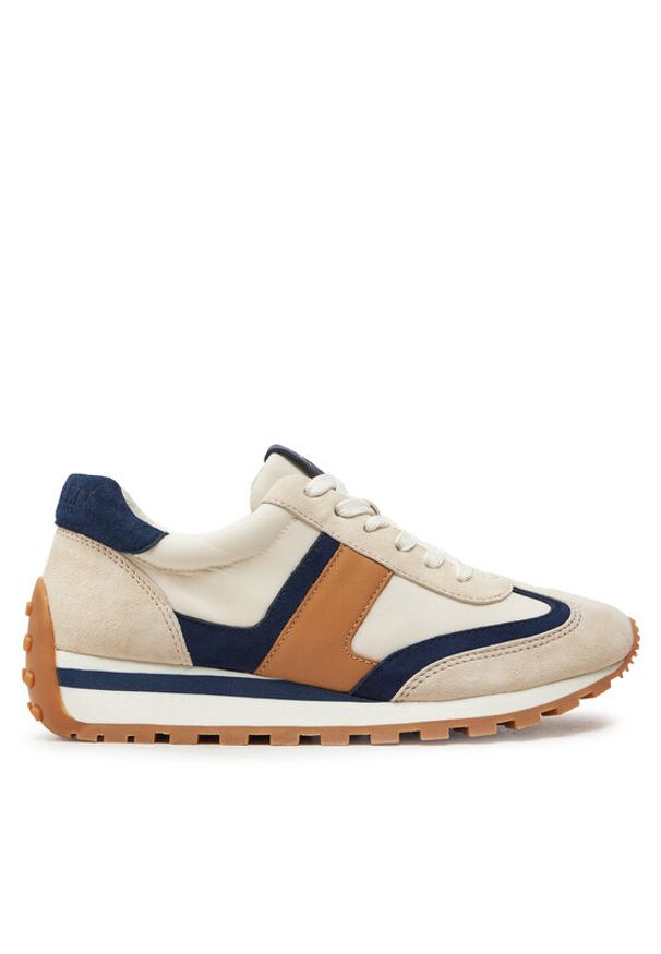 Lauren Ralph Lauren Sneakersy Dani 802947907001 Beżowy. Kolor: beżowy. Materiał: materiał