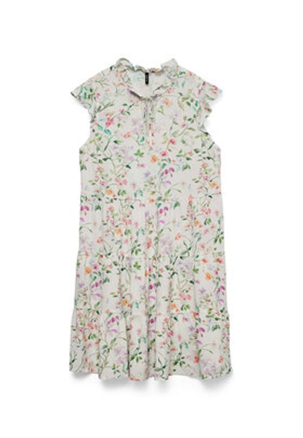 Vero Moda Sukienka letnia Alba 10342656 Kolorowy Regular Fit. Materiał: wiskoza. Wzór: kolorowy. Sezon: lato
