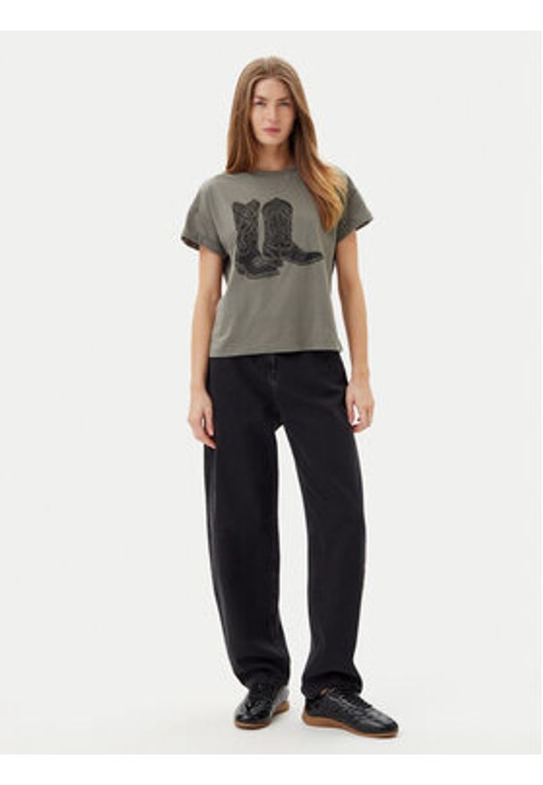 Noisy may - Noisy May T-Shirt 27030135 Szary Regular Fit. Kolor: szary. Materiał: bawełna