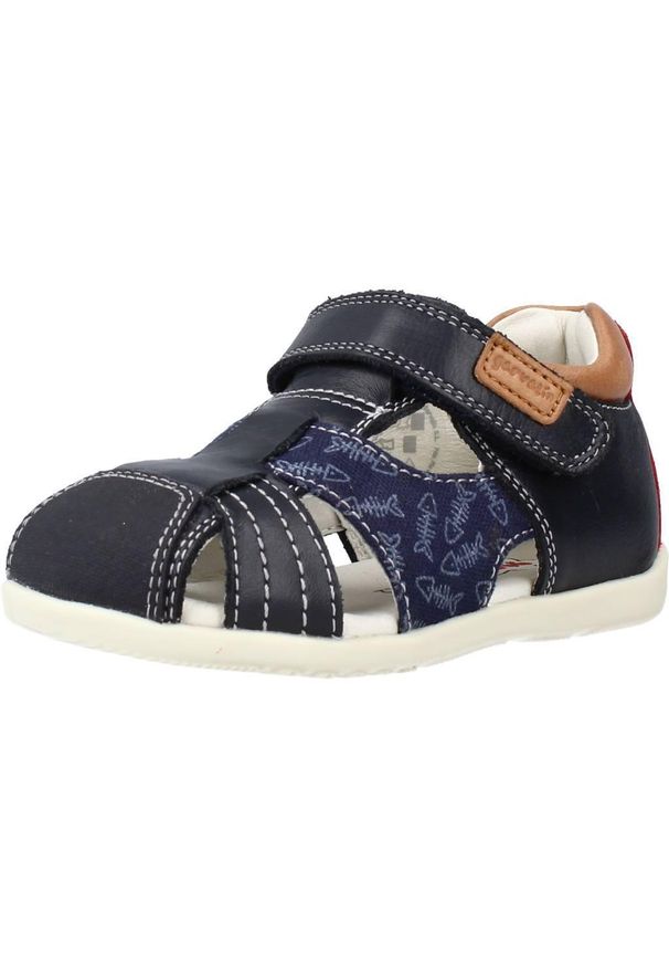 Garvalin - Sandały GARVALIN 212602 Niebieski. Kolor: niebieski. Materiał: skóra, tkanina. Sezon: lato