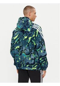 Adidas - adidas Bluza Future Icons Allover Print IJ8844 Zielony Regular Fit. Kolor: zielony. Materiał: syntetyk. Wzór: nadruk #7