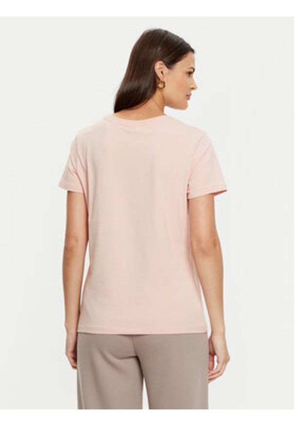 Guess T-Shirt V4YI09 J1314 Różowy Oversize. Kolor: różowy. Materiał: bawełna