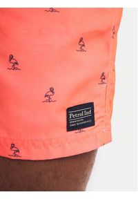 Petrol Industries Szorty kąpielowe M-1050-SWS951 Pomarańczowy Regular Fit. Kolor: pomarańczowy. Materiał: syntetyk #3