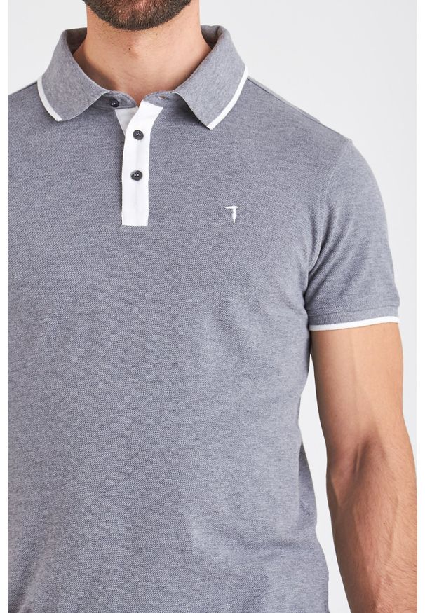 Trussardi Jeans - POLO trussardi jeans. Typ kołnierza: polo. Styl: elegancki