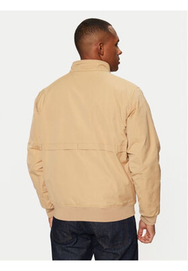 TOMMY HILFIGER - Tommy Hilfiger Kurtka przejściowa Harrington MW0MW37647 Beżowy Regular Fit. Kolor: beżowy. Materiał: syntetyk