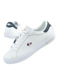 Buty sportowe męskie Lacoste Powercourt 125 1 SMA. Kolor: biały. Materiał: skóra
