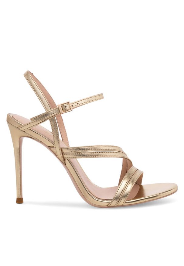 Eva Minge Sandały CATHERINE-S9050-118 Złoty. Kolor: złoty. Materiał: skóra