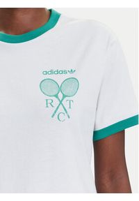 Adidas - adidas T-Shirt Retro Tennis JY0276 Biały Regular Fit. Kolor: biały. Materiał: bawełna. Styl: retro #3