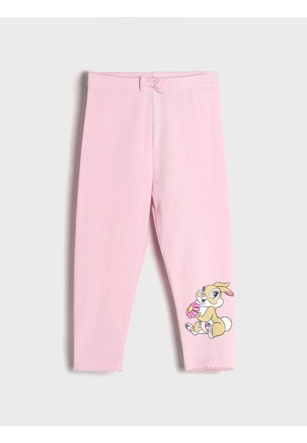 Sinsay - Legginsy z kokardką Disney - begonia. Wzór: motyw z bajki