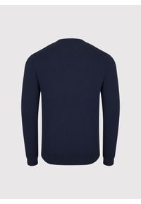 Pako Lorente - PAKO LORENTE - ranatowy sweter męski v-neck. Okazja: na co dzień. Kolor: niebieski, czerwony. Materiał: nylon, wiskoza. Sezon: jesień. Styl: casual #4