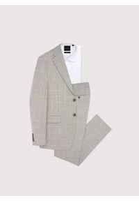 Pako Lorente - PAKO LORENTE - Wełniany garnitur męski w kratkę. Materiał: wełna. Wzór: kratka #9