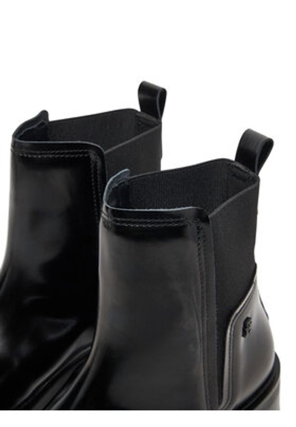 TOMMY HILFIGER - Tommy Hilfiger Sztyblety Minimal Abrasivato FW0FW08764 Czarny. Kolor: czarny. Materiał: skóra