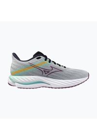 Buty do biegania damskie Mizuno Wave Inspire 21 pearl blue/dark purple/ice green. Kolor: szary. Model: Mizuno Wave. Sport: bieganie